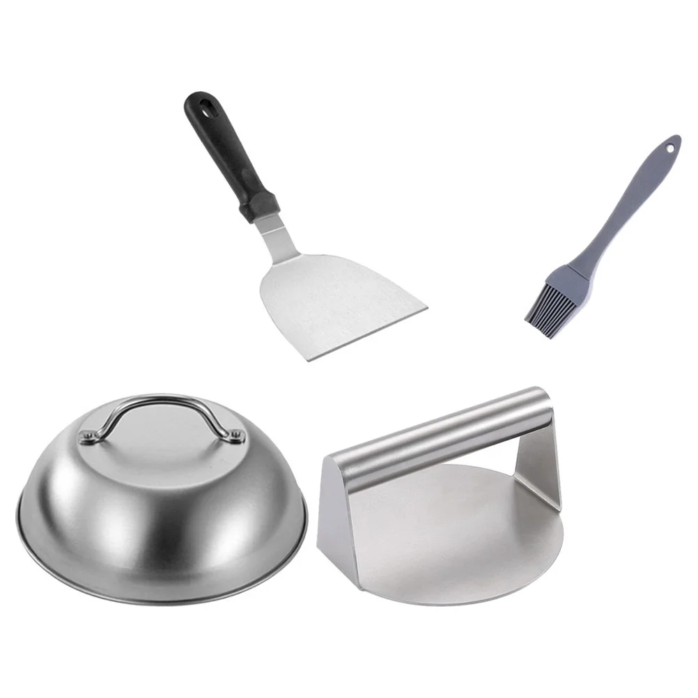 Metal Cooking Mold Smash Burger Press Tools Squeezer Patty Making Smasher Griddle Stainless Steel Handle Maker Household meat press