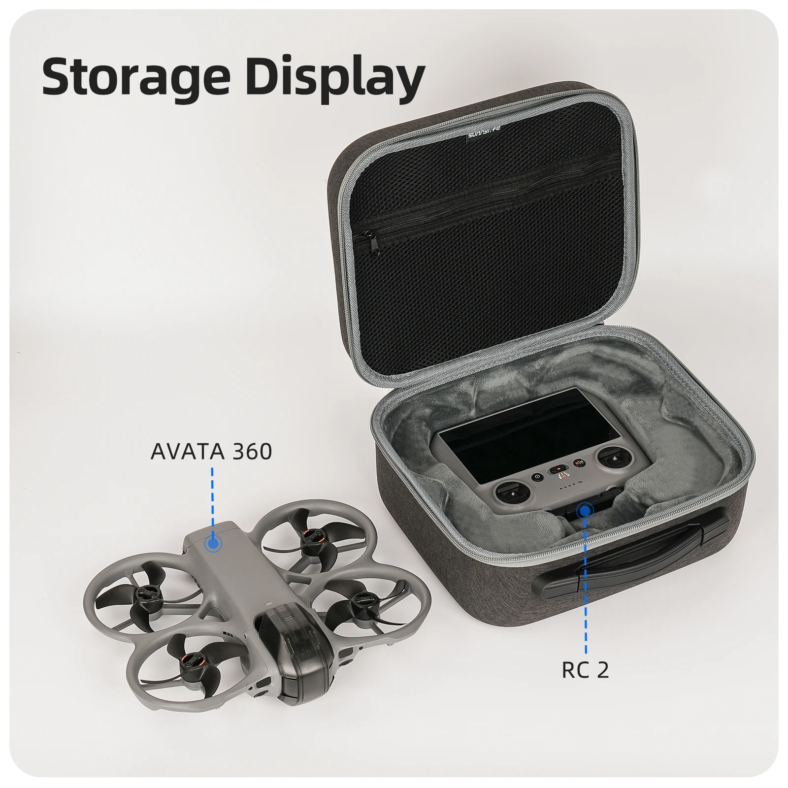 DJI AVATA 360 모션 플라이 모어 콤보용 휴대용 보관 가방 RC 2/고글 N3/모션 3용 여행용 숄더백