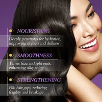 Masque capillaire magique à la kératine, réparation en 5 secondes des cheveux abîmés et crépus, cheveux doux, lisses, brillants, nutrition, hydratation profonde, soin capillaire 6