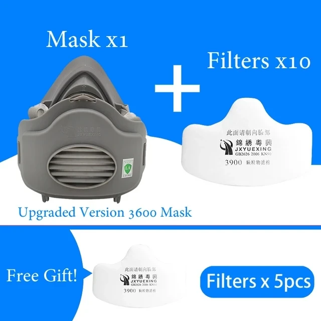 Premium Reusable Dust Proof Respirator Mask with Filters for Enhanced Safety and Daily Protection