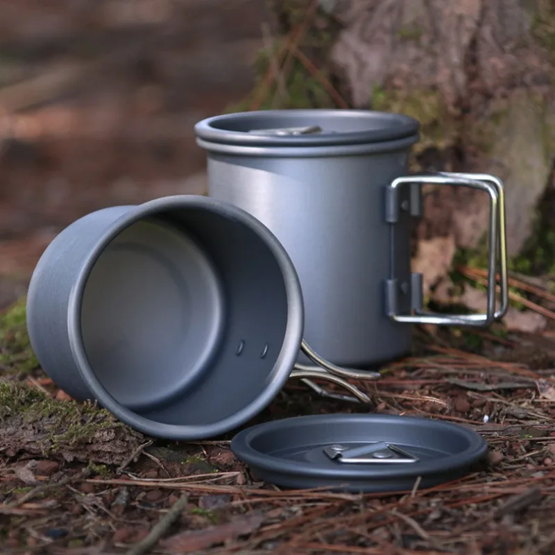 Folding cup 200ml/300ml portable home titanium kitchen tableware