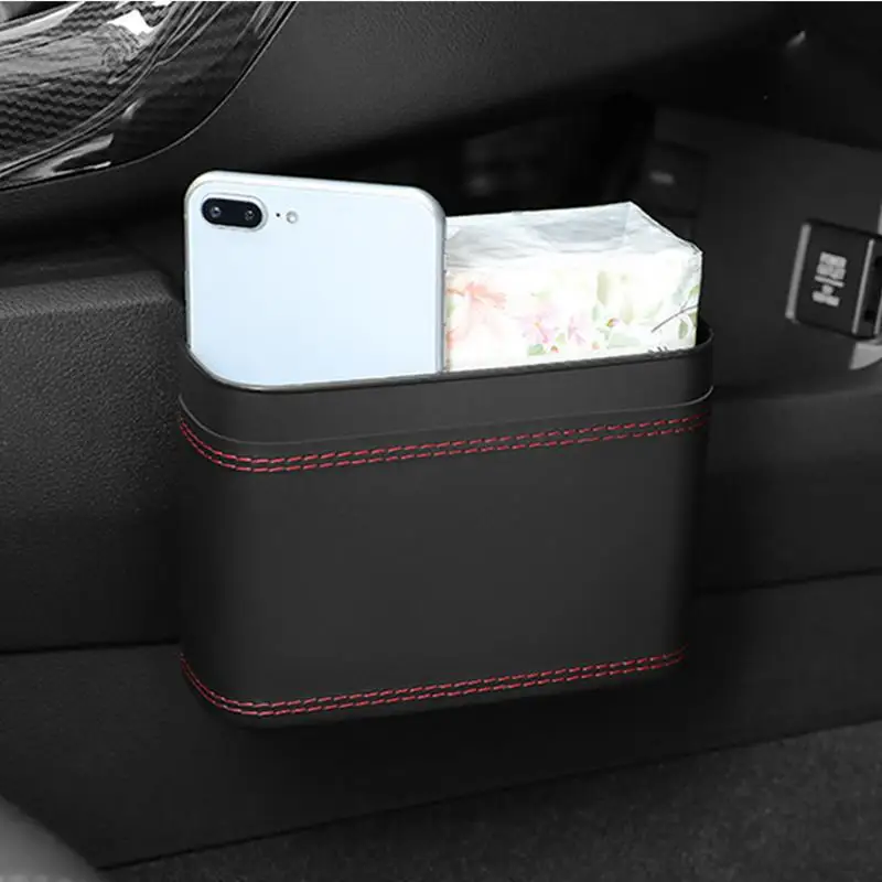 Car Door Trash Can Small Automatic Portable Trash Can Small Automatic Portable Car Easy Pop-up Lid Interior car trash can