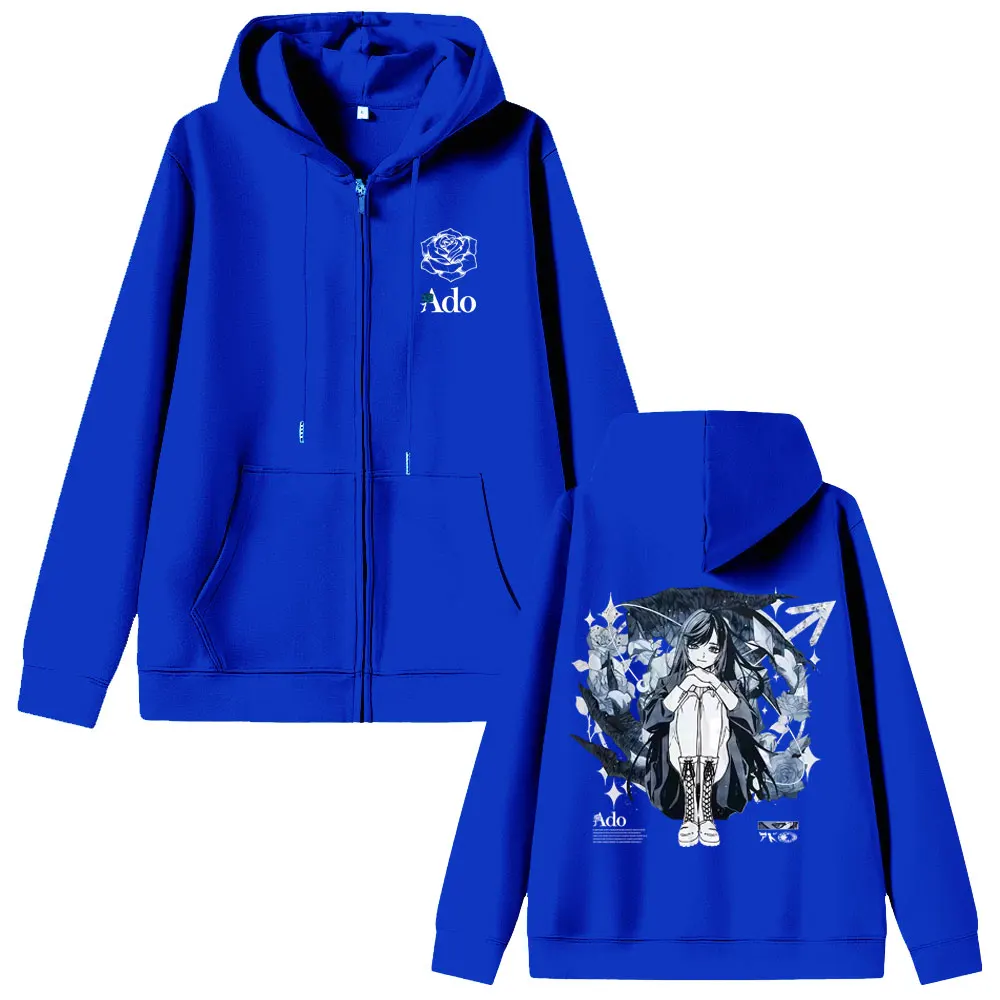 Ado World Tour 2025 Hibana Zipper Hoodie Men Women Fashion