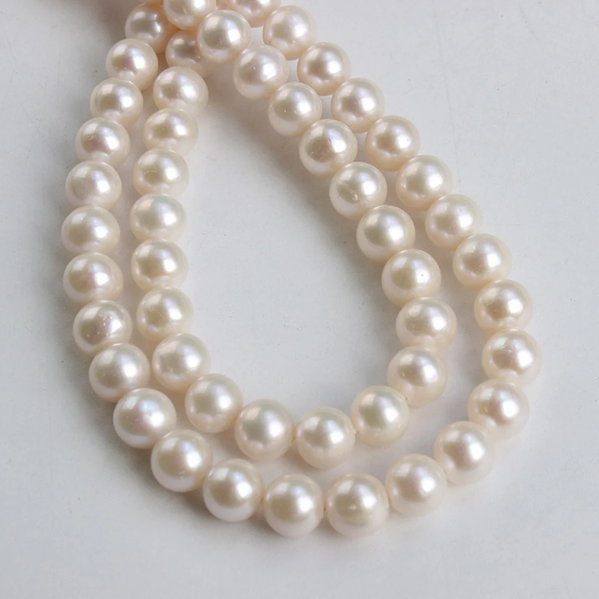 

Huge Charming 7-8mm Natural South Sea Genuine White Round Necklace Free Shipping Women Luxury Wedding Female Jewelry 18“