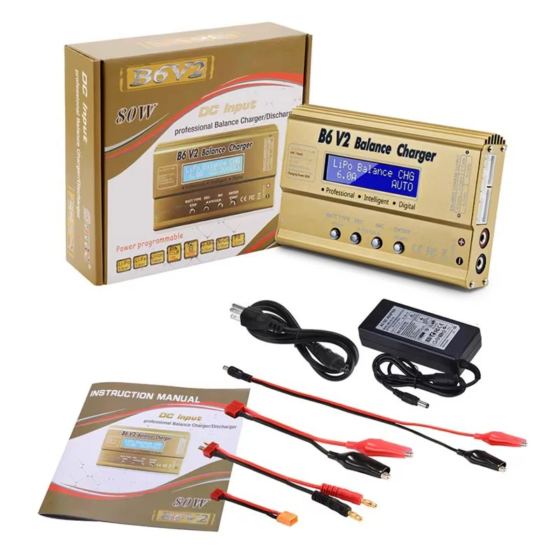 Batterie Drone 11.4V 5200mAh LiPo avec Chargeur - Or