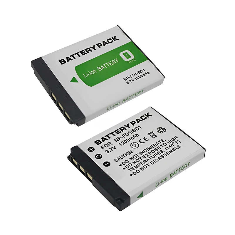 Np-Fd1 Np-Bd1 Batteria Per Fotocamera Fd1 Bd1 Per Fotocamera Digitale Sony Cyber-Shot Dsc-T75,T200,T300,T77,T500,T700,T90,T900