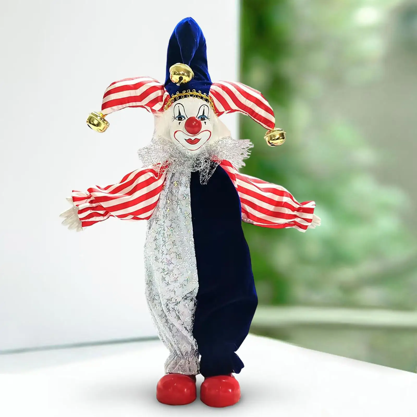 

Porcelain Clown Doll Movable Joint Valentine Day Gift for Kids Halloween Ornament for Party Favor Souvenirs Festival Arts Crafts