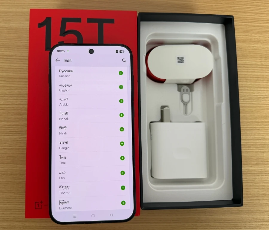 Oneplus 15T Mobile Phone 7500mAh 165Hz Screen Google Play Store Color OS 16 OTA Update
