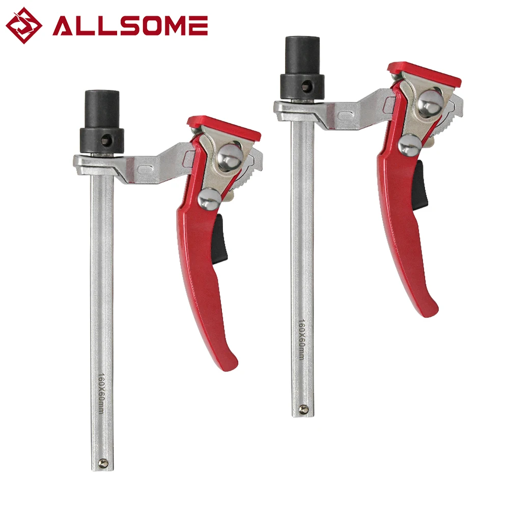 Allsome 2pc MFT établi de Table banc à cliquet rapide pince pour chien 3/4 pouces (19mm) 20mm pince à trou pour chien pince de maintien pour le travail du bois