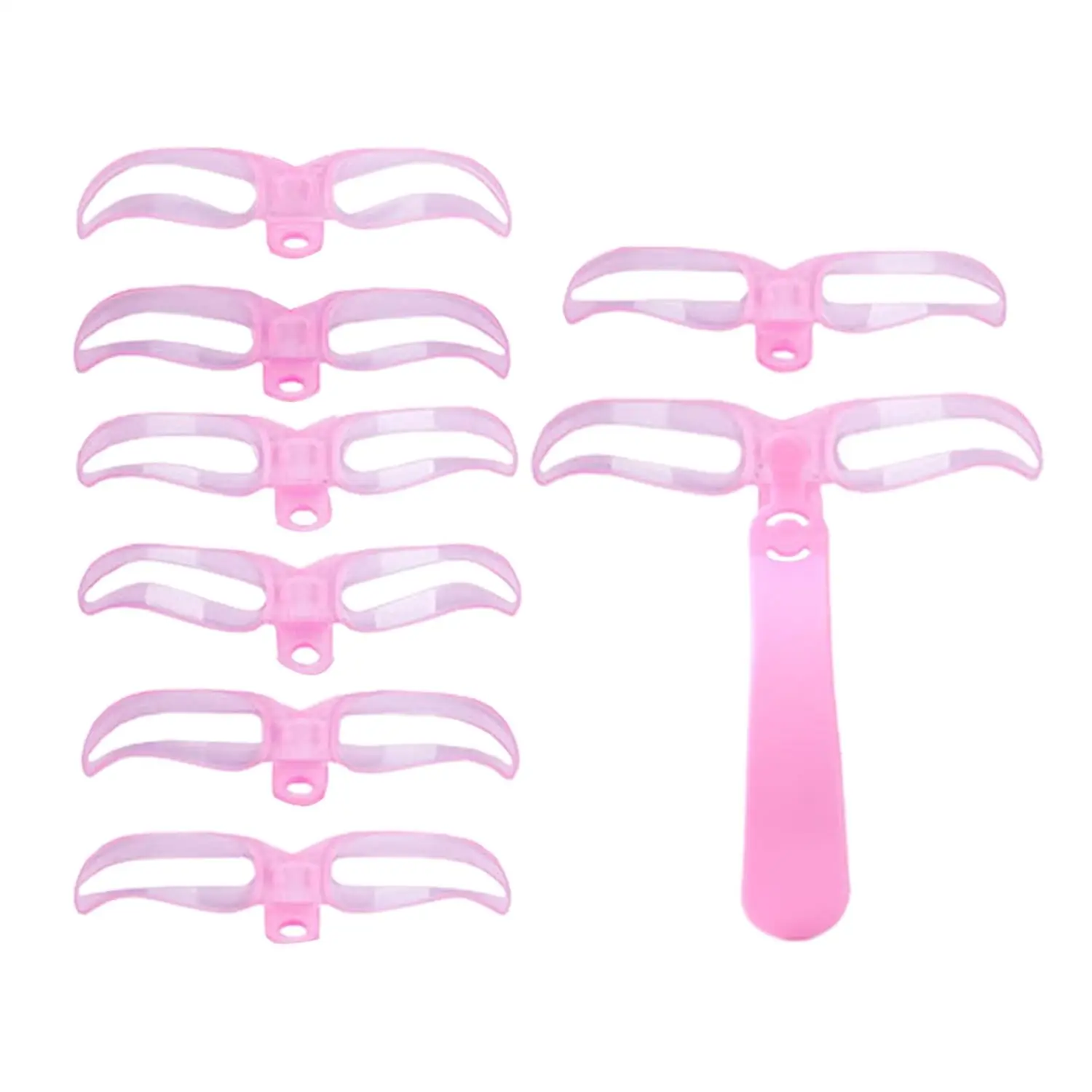 Eyebrow Stencil, 8-Piece Stencil Set for Perfect Brows, Washable Portable Templates for Women, Stages, Makeup, Travel, Party