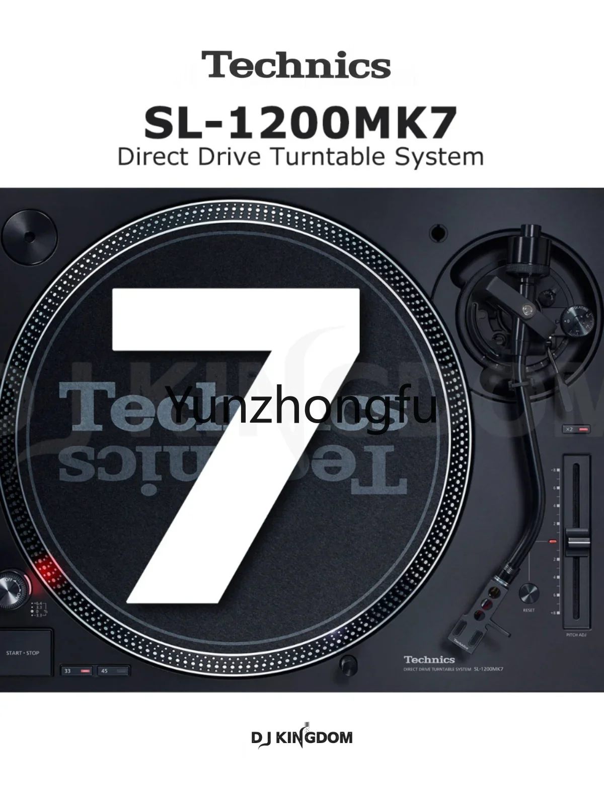 Giradischi In Vinile Technics Sl-1210/1200 Mk7 Giradischi Professionale Per Dj Consegna Con Licenza Che Riproduce La Punta Dello Stilo