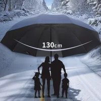 Oversized Folding Umbrella Windproof Waterproof Large Sun Rain Travel Family Use Umbrella Brand 1