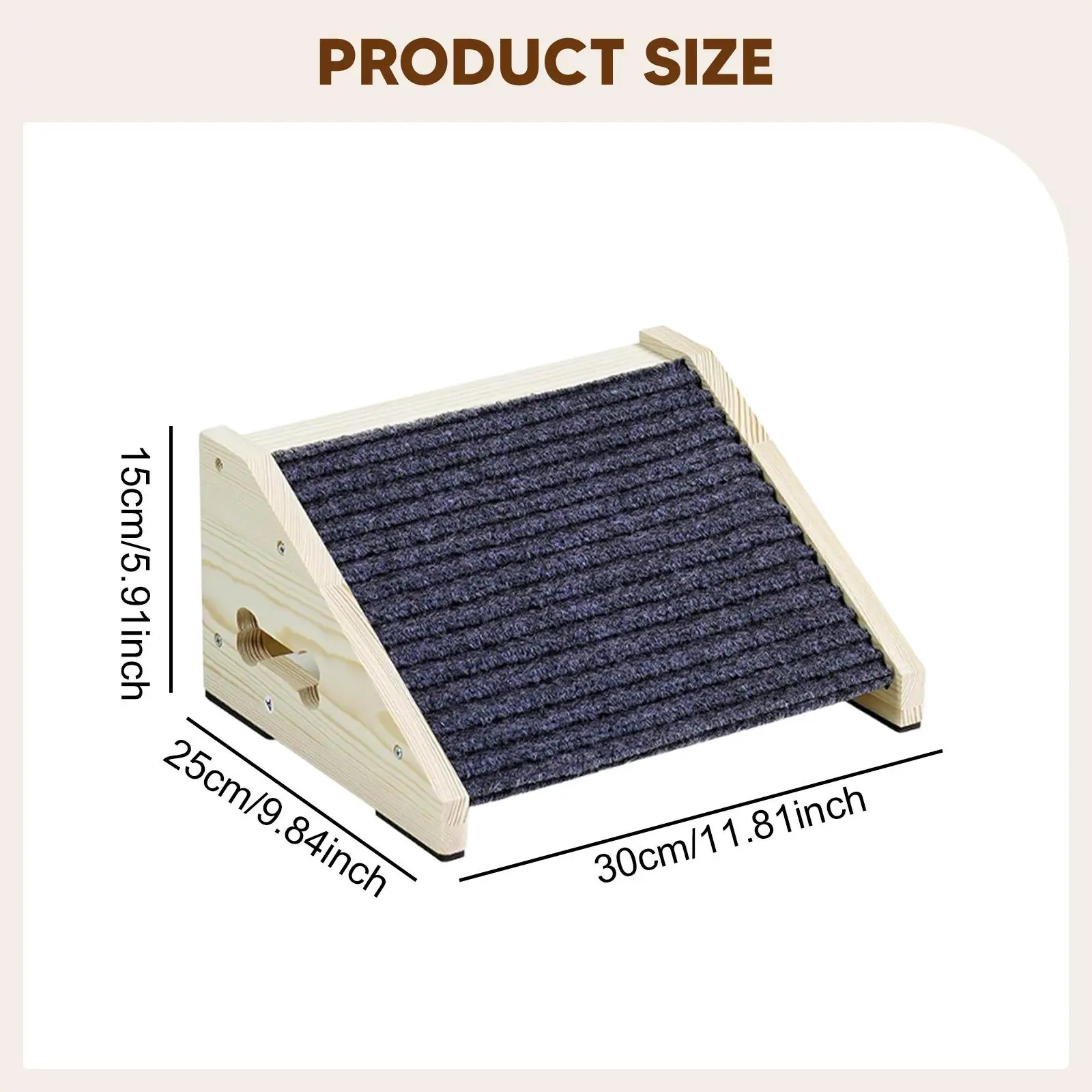 Pet Dog Stair Ladder Non Slip Dog Ramp for Bed Small and Older Animals Cars