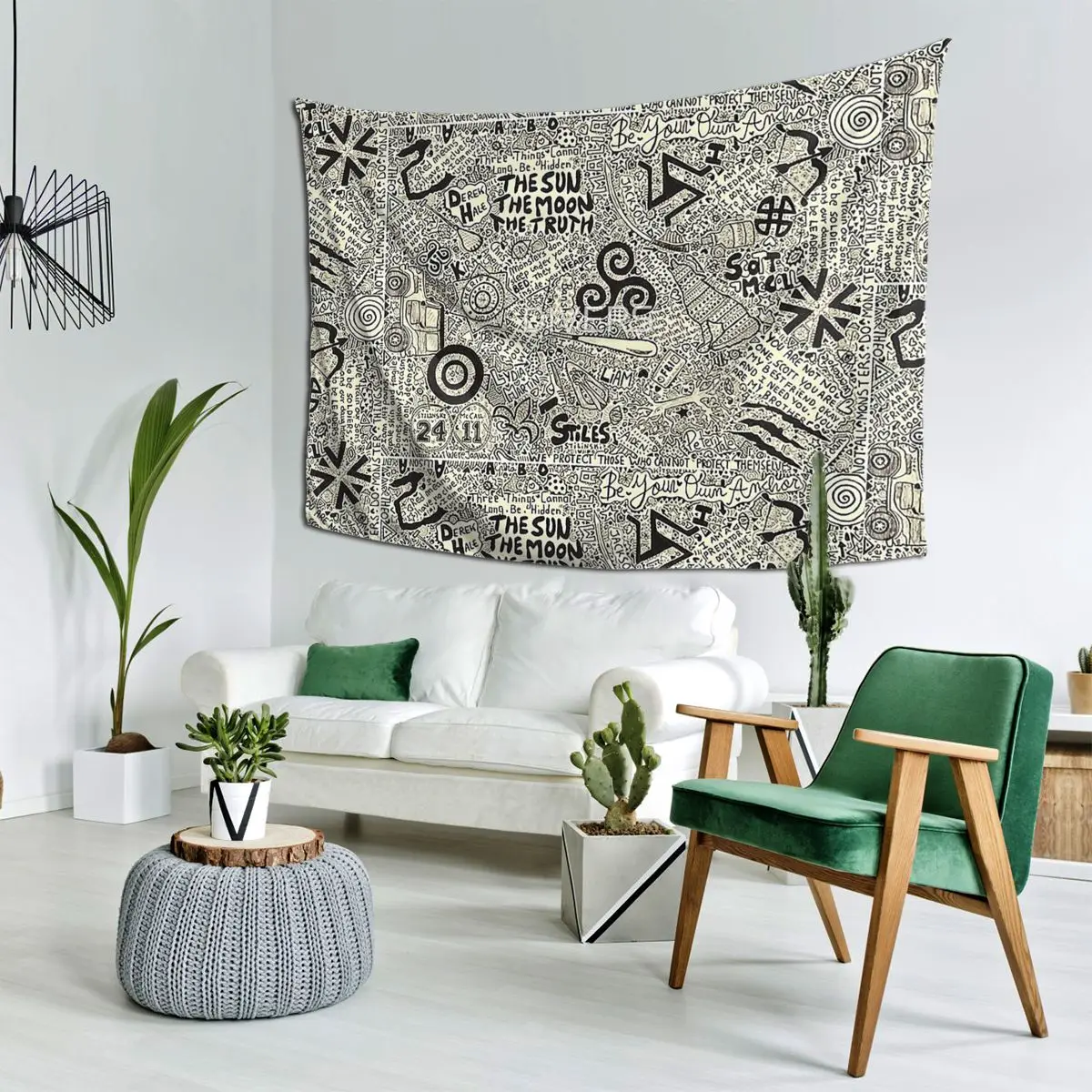 

TeenWolf Tapestry Decoration Art Aesthetic Tapestries for Living Room Bedroom Decor Home Hippie Wall Cloth Wall Hanging