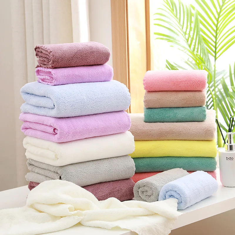 Super Soft Coral Velvet Towels 4