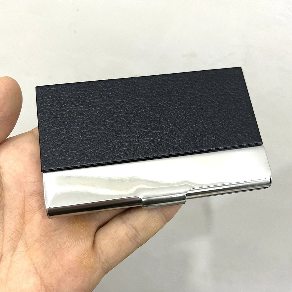 Custom Business Card Holder Men Business Creative Metal Monogrammed Custom Card Holder with Logo