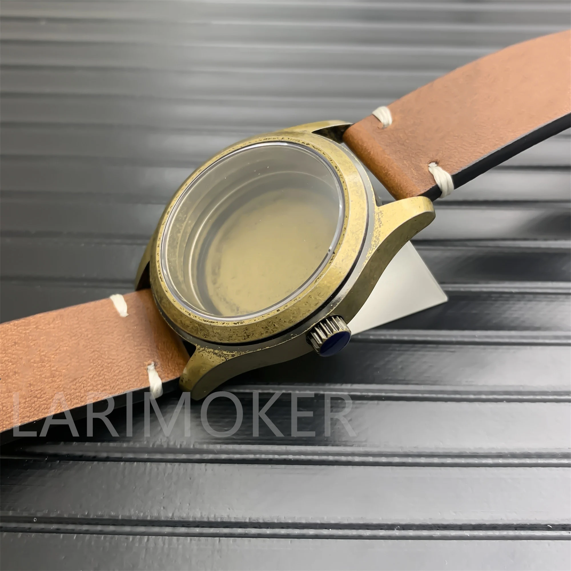 Bronze Pilot Case with Glow-in-the-Dark Dial & Rubber Strap