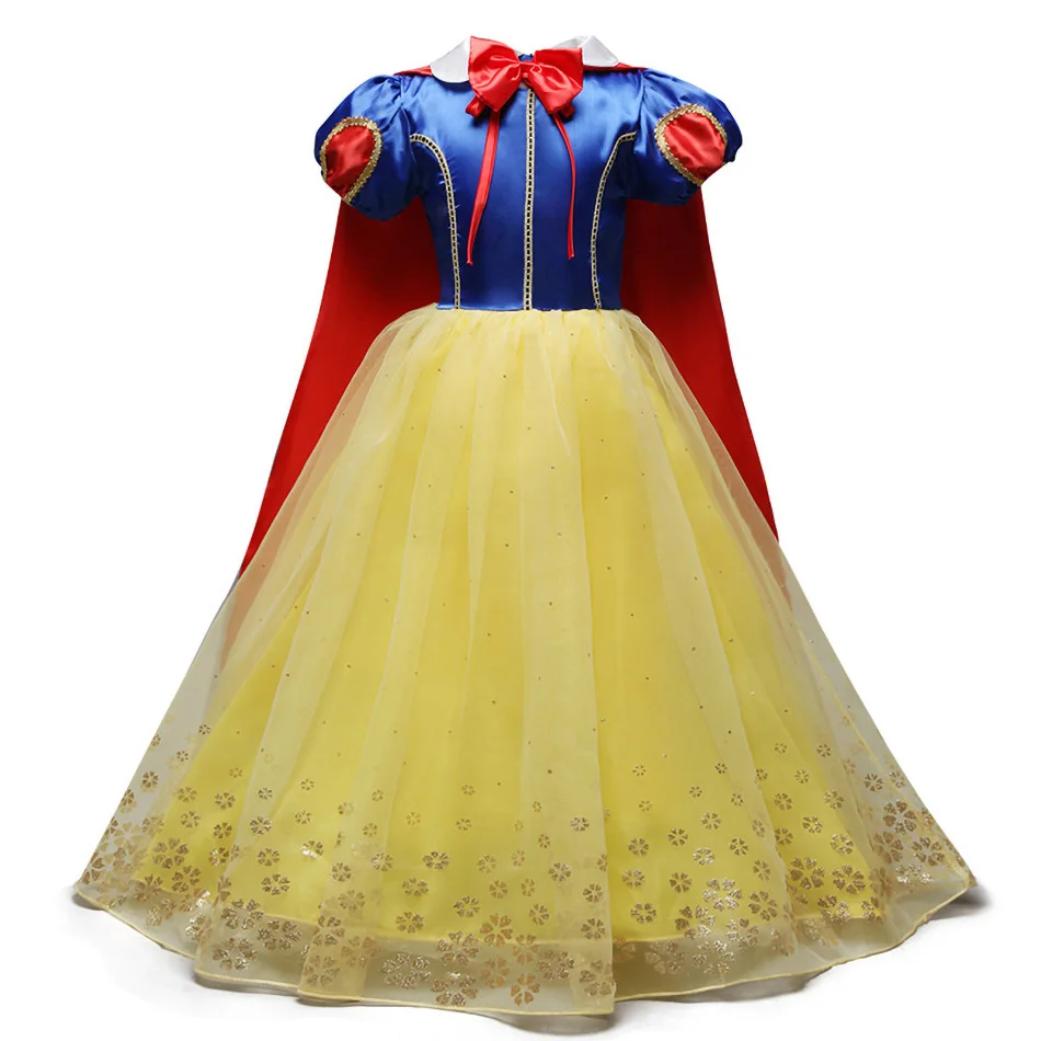 Children Costume Girl Cosplay Dress Snow White Cinderella Aurora Anna Elsa Kids Encanto Mirabel Little Mermaid Halloween Clothes