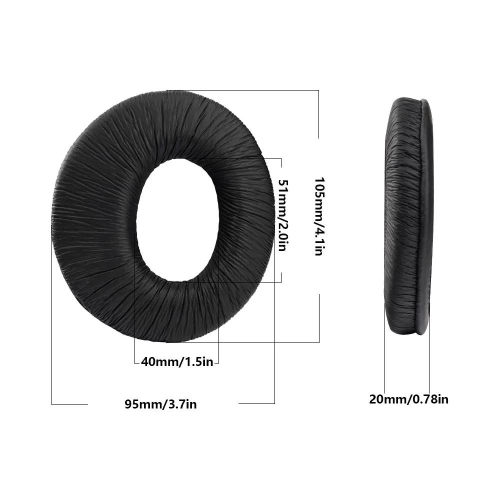 Replacement Ear Pads Cushion For Sony MDR-RF970R/RF960R/RF925R/RF860F Headphones – Black - View #5