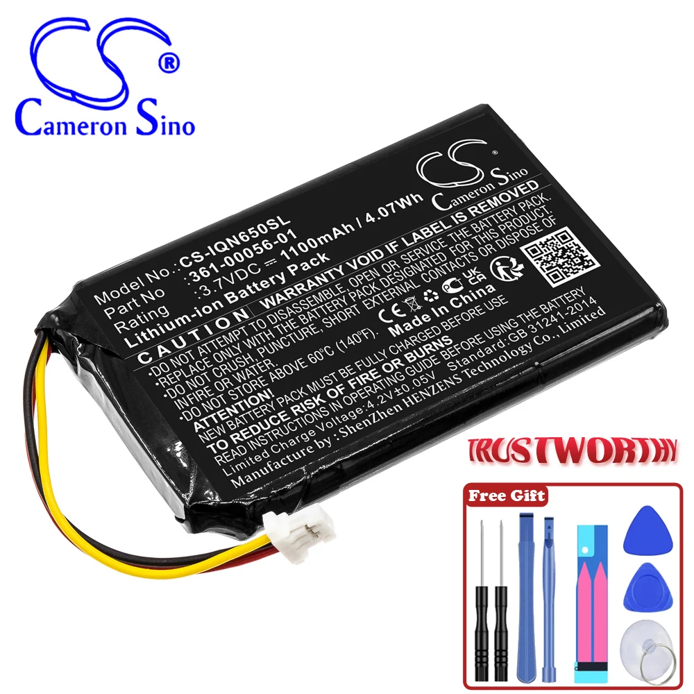 Gps, Navigatore 1100Mah/4.07Wh Batteria Per Garmin 361-00056-01 Nuvi 65 Nuvi 65Lm Nuvi 65Lm 6 "010-01211-01 Nuvi 53 Nuvi 53Lmt