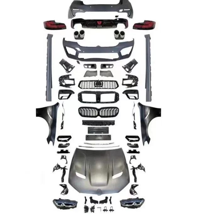 

F90 New M5 body kit for BMW F10 front bumper head lights cs bonnet side skirt rear bumper tail light