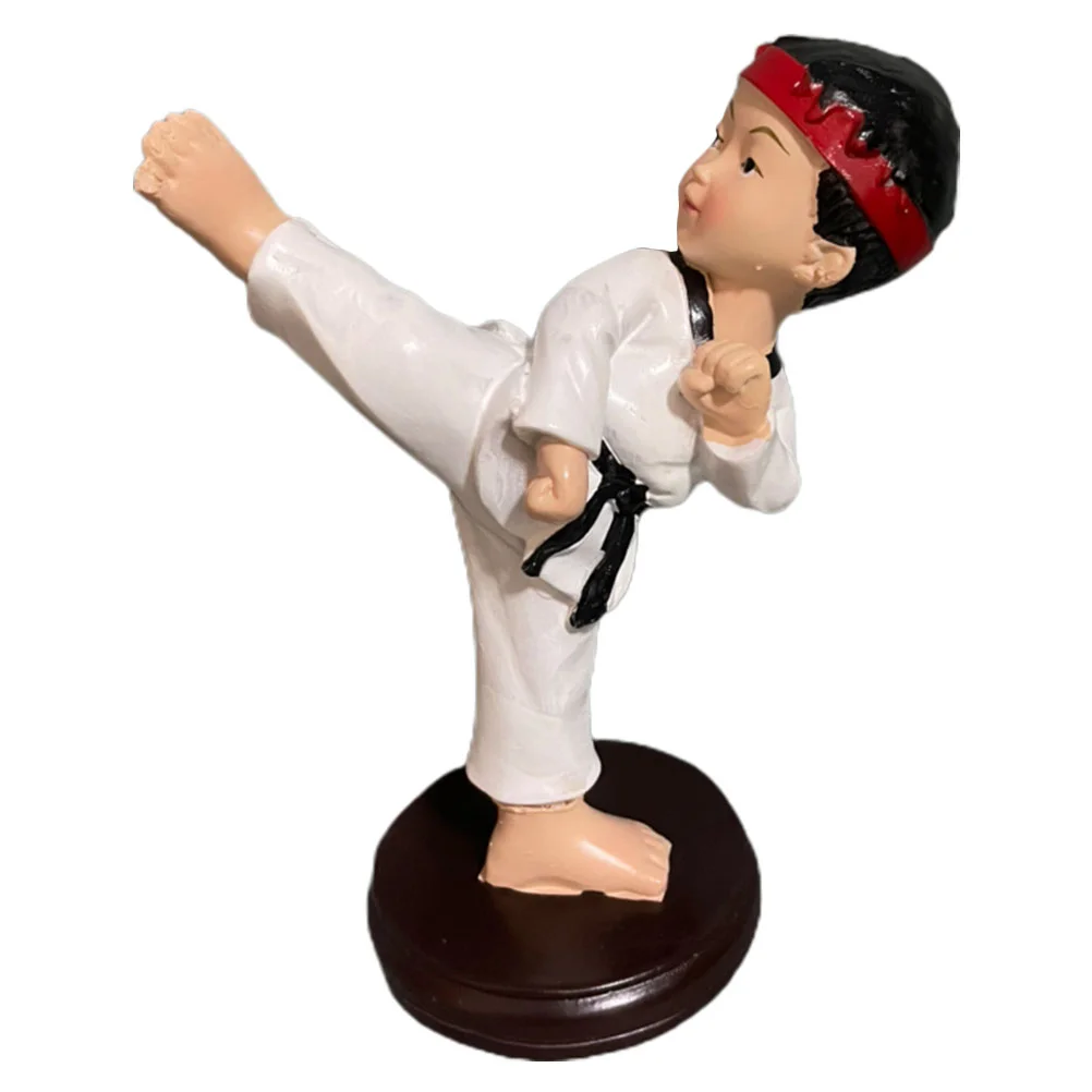 

Taekwondo Boy Ornament Resin Boy Adornment Resin Ornament Car Resin Ornament