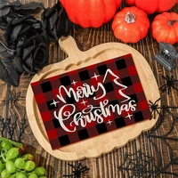 4PCS Christmas Tree Snow Christmas Placemat Winter Placemat Kitchen Dining Decoration 45*30CM 6