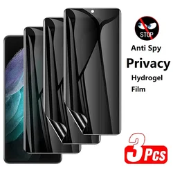 3 - Pack Anti - Spy Privacy Hydrogel Screen Protector Film - 3Pcs (For Samsung S23 FE)