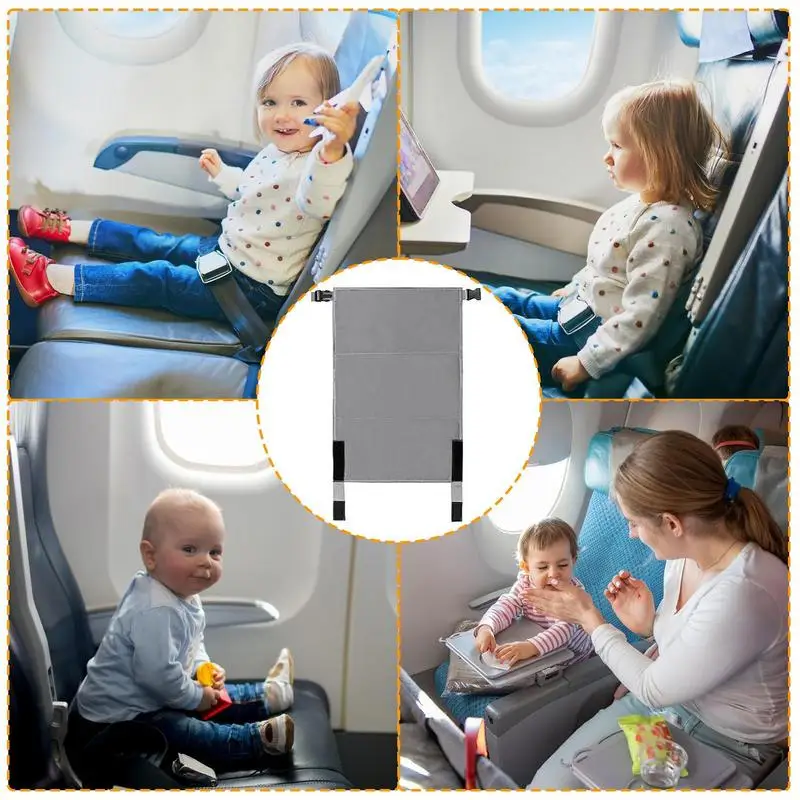 Airplane Seat Extender | Toddler and Babies Portable Travel Bed | Plane Foot Hammock, Airplane Leg Rest for Flying Sleeping, Kid