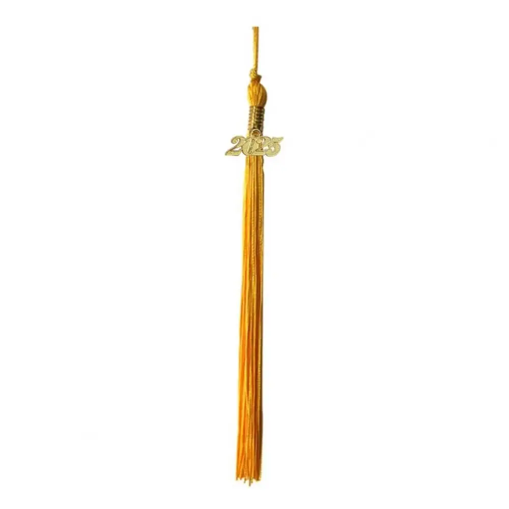 Polyester Alloy Academic Tassel Hanging 9 Colors Pure Color Graduation Cap Tassel 2025 Style DIY Crafts Student Dres