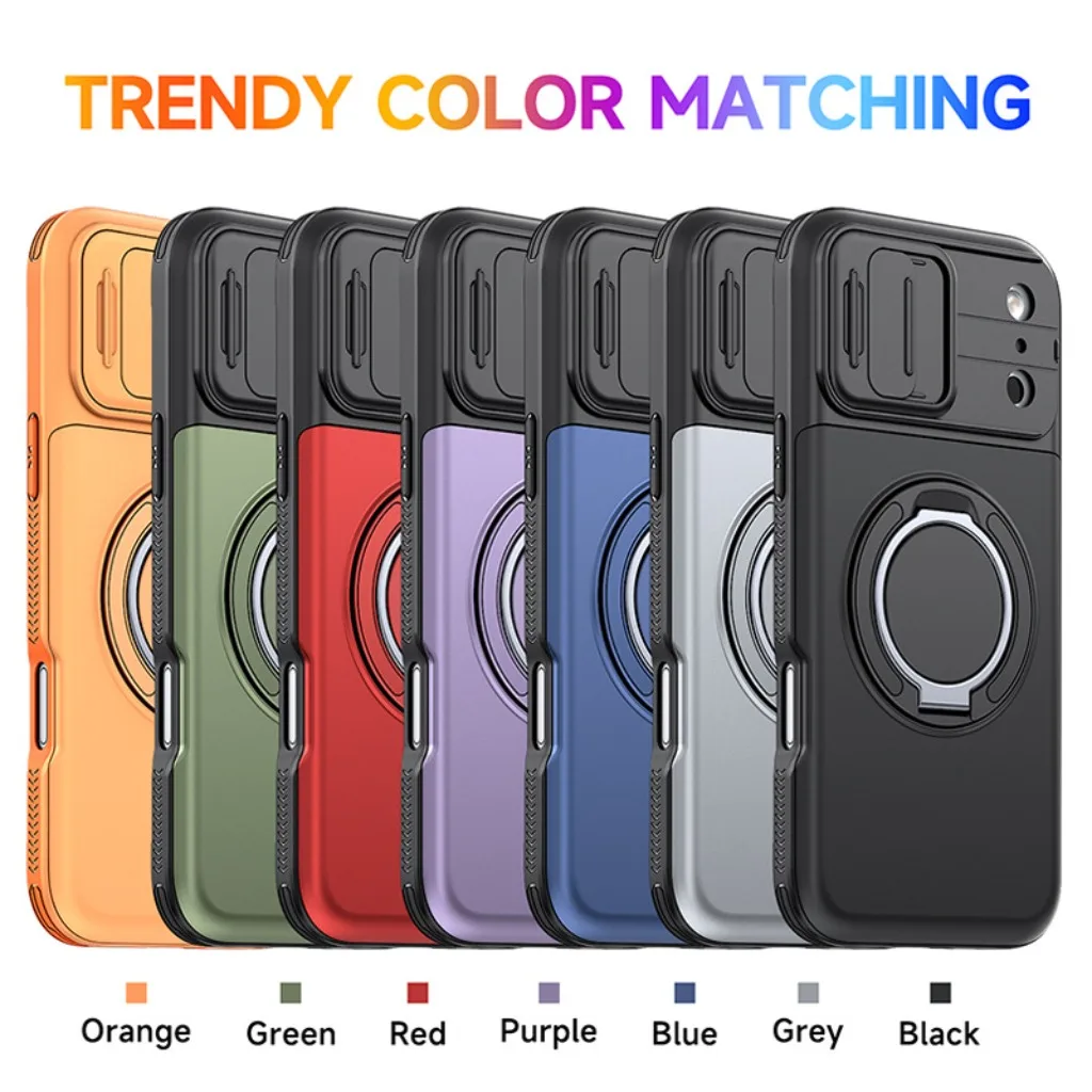 Enhanced Multifunctional Wallet Phone Case with MagSafe Magnetic Kickstand and Slide Cover