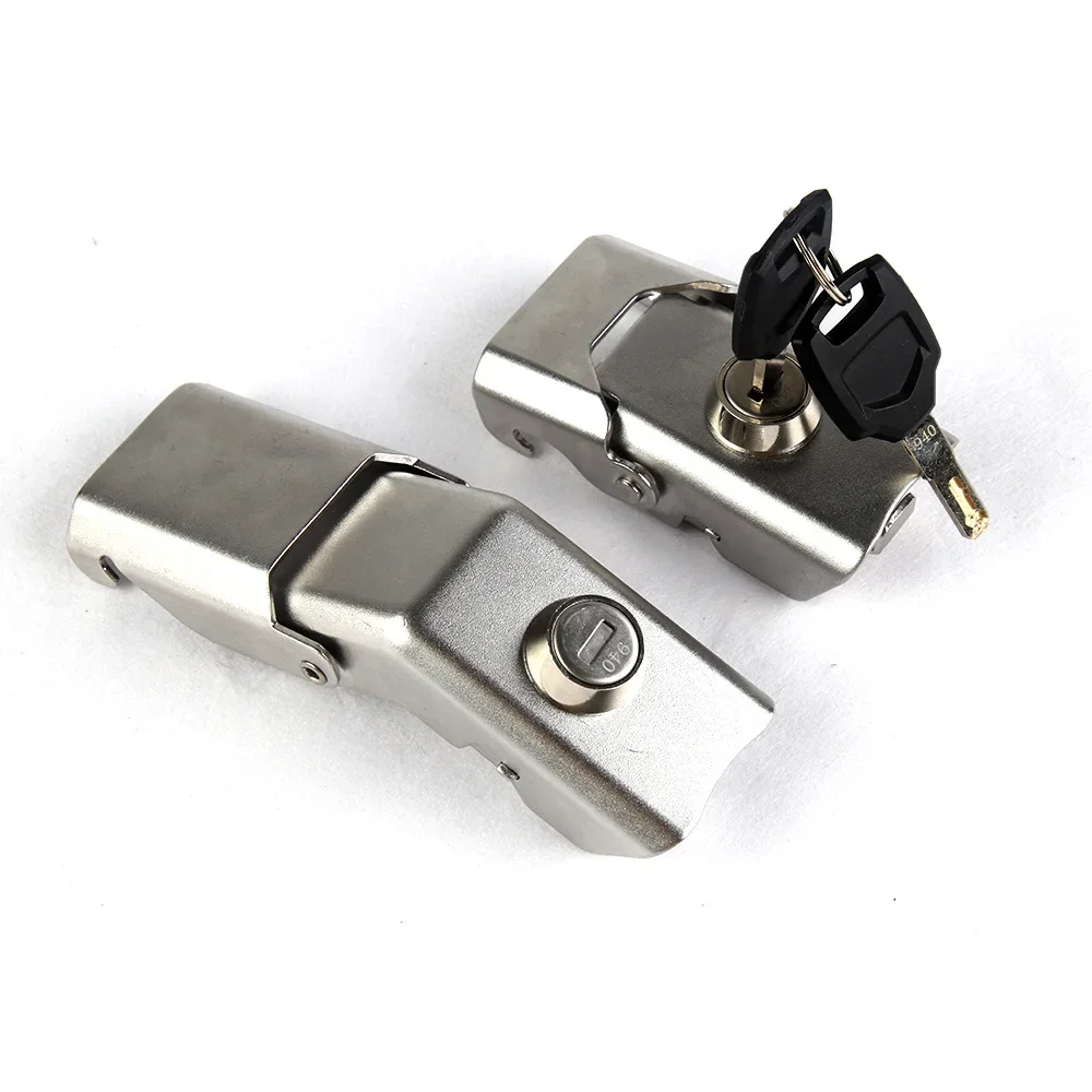 Motorcycle Modified Aluminum Alloy Tail Box Accessories Upper and Lower Locks Lock Core Tail Box Supporting Locks