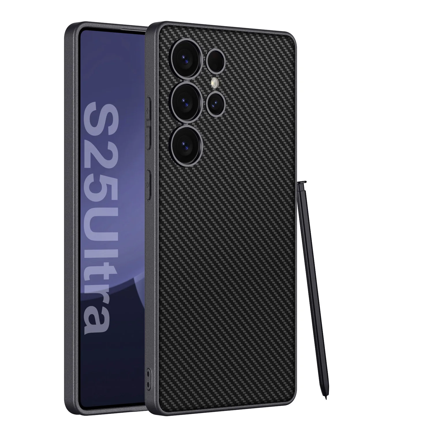 Elegant Metallic Paint Leather Case - Slim Protective Cover with Soft Edges