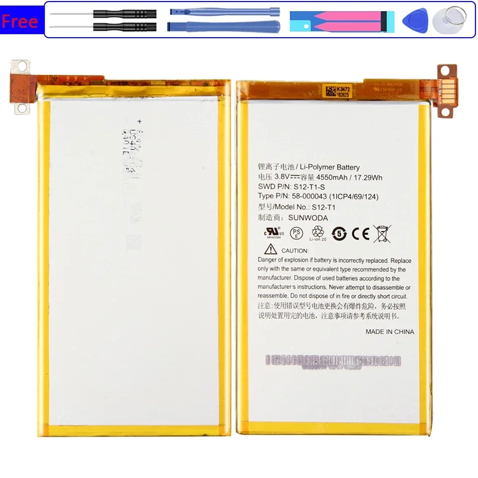 

Battery S12-T1 4550mAh For Amazon Kindle Fire HDX 7 HDX7 C9R6QM Kindle Fire HDX S12-T1 S12-T1-S Batterie Bateria