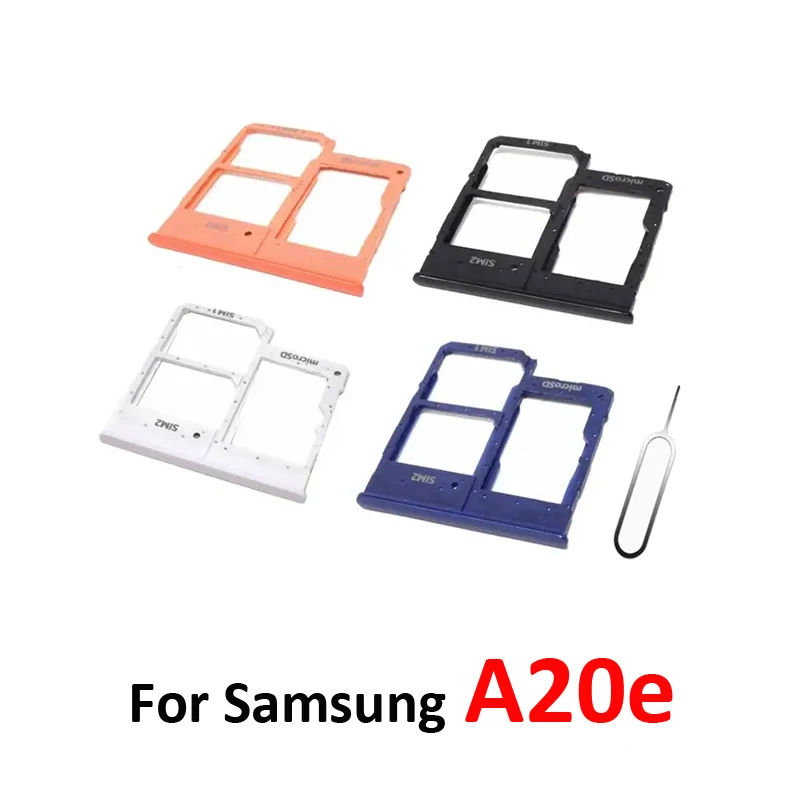 

Phone SIM Card Tray Adapter For Samsung Galaxy A20e A202 A202F A202DS Original Housing New Micro SD Card Holder