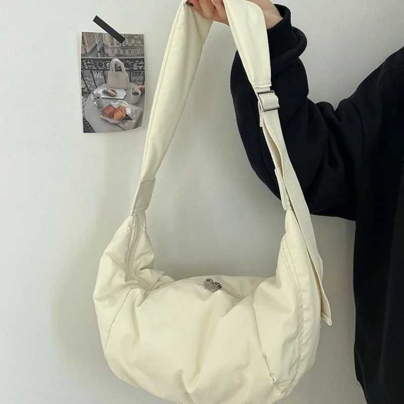 

Нейлоновая сумка унисекс в Корейском стиле, модная походная дорожная сумка через плечо, винтажная ранец, повседневная мужская нагрудная сумка