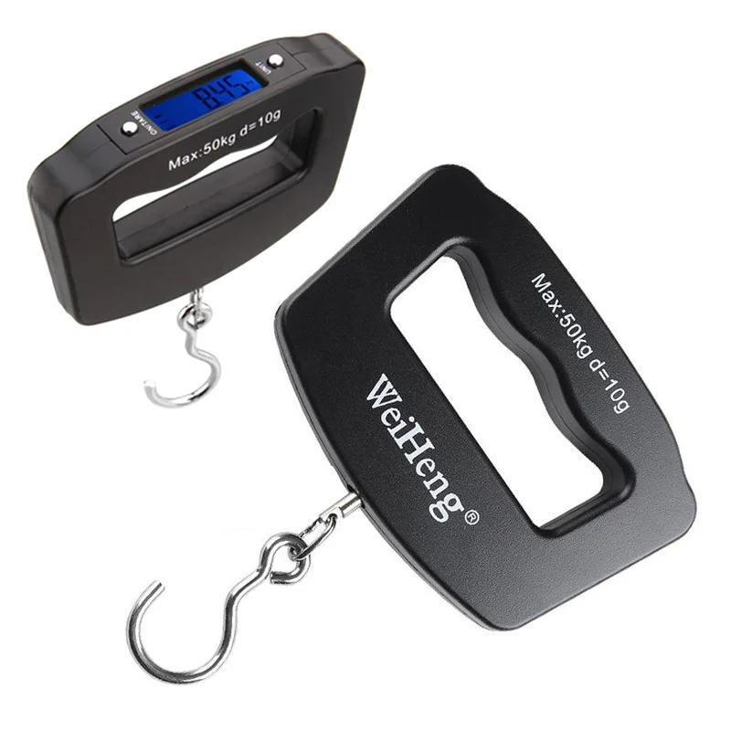 MiniPortableFishingscalewithbattery50KGHangingScaleDigitalScaleBackLightElectronic