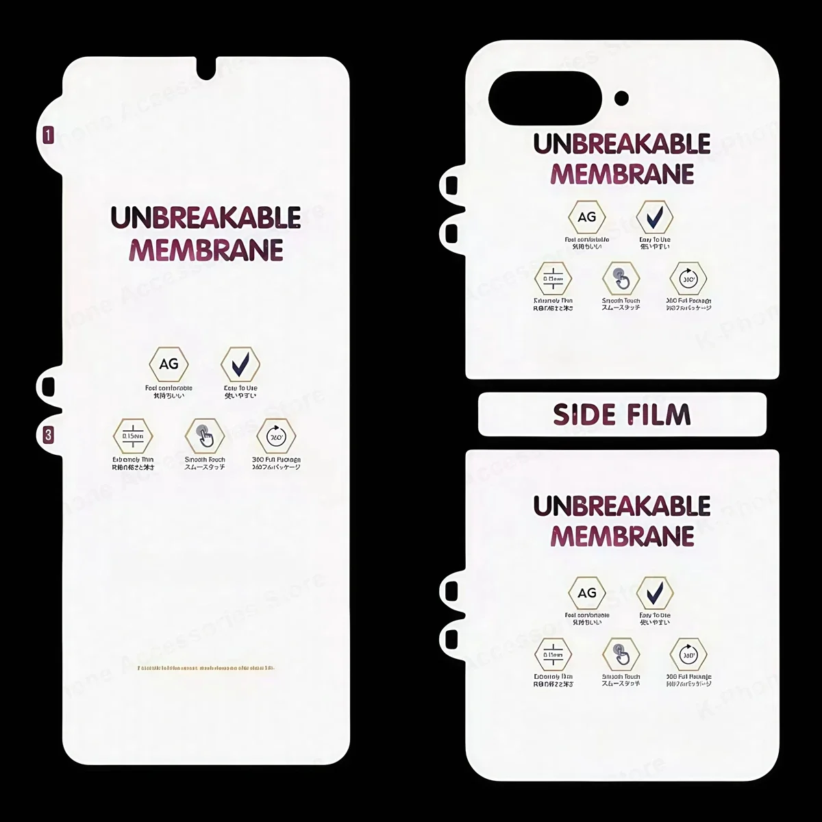 HD Matte Hydrogel Screen Protector with Oleophobic Coating
