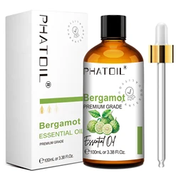 Aromatherapy Essential Oil Collection - Lavender, Sandalwood, Eucalyptus, Peppermint, Cinnamon, Vanilla (100ml) for Diffusers and Candle Making (Bergamot)