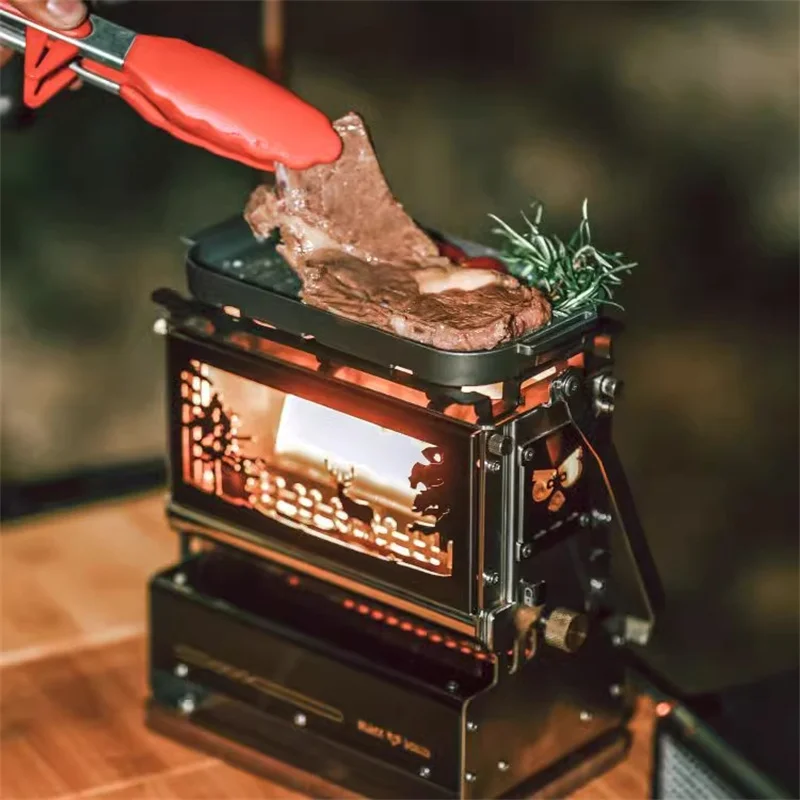 โคมไฟน้ํามันก๊าดแบบพกพาเตาสังเกต 304 สแตนเลสมินิเดสก์ท็อปโคมไฟน้ํามันเตาดู Camping เตาน้ํามันก๊าด 1