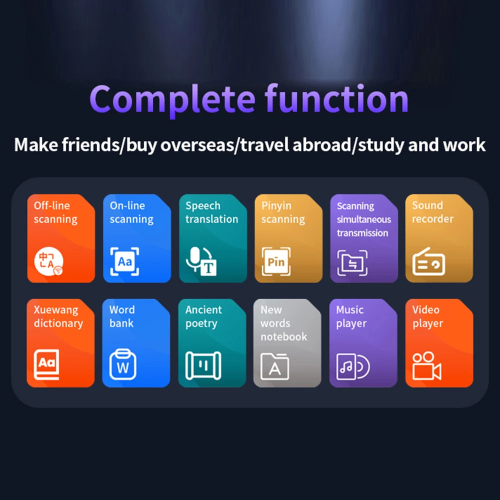 Dictionary Translation Pen Scan Reader Device Text Scanning Reading Translator WiFi/BT Connection 142 Languages Online Translate