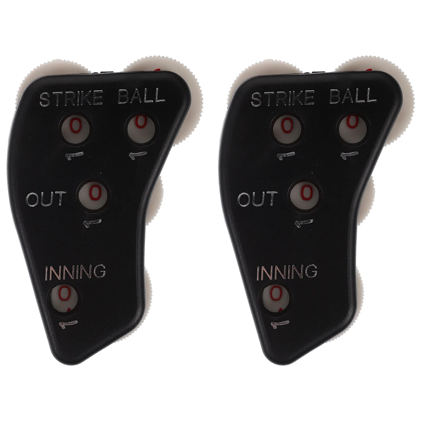

2 Pcs Outdoor Sports Baseball Scorer Counter Lightweight Umpire Gear Equipment Indicator Reusable Practical Clicker
