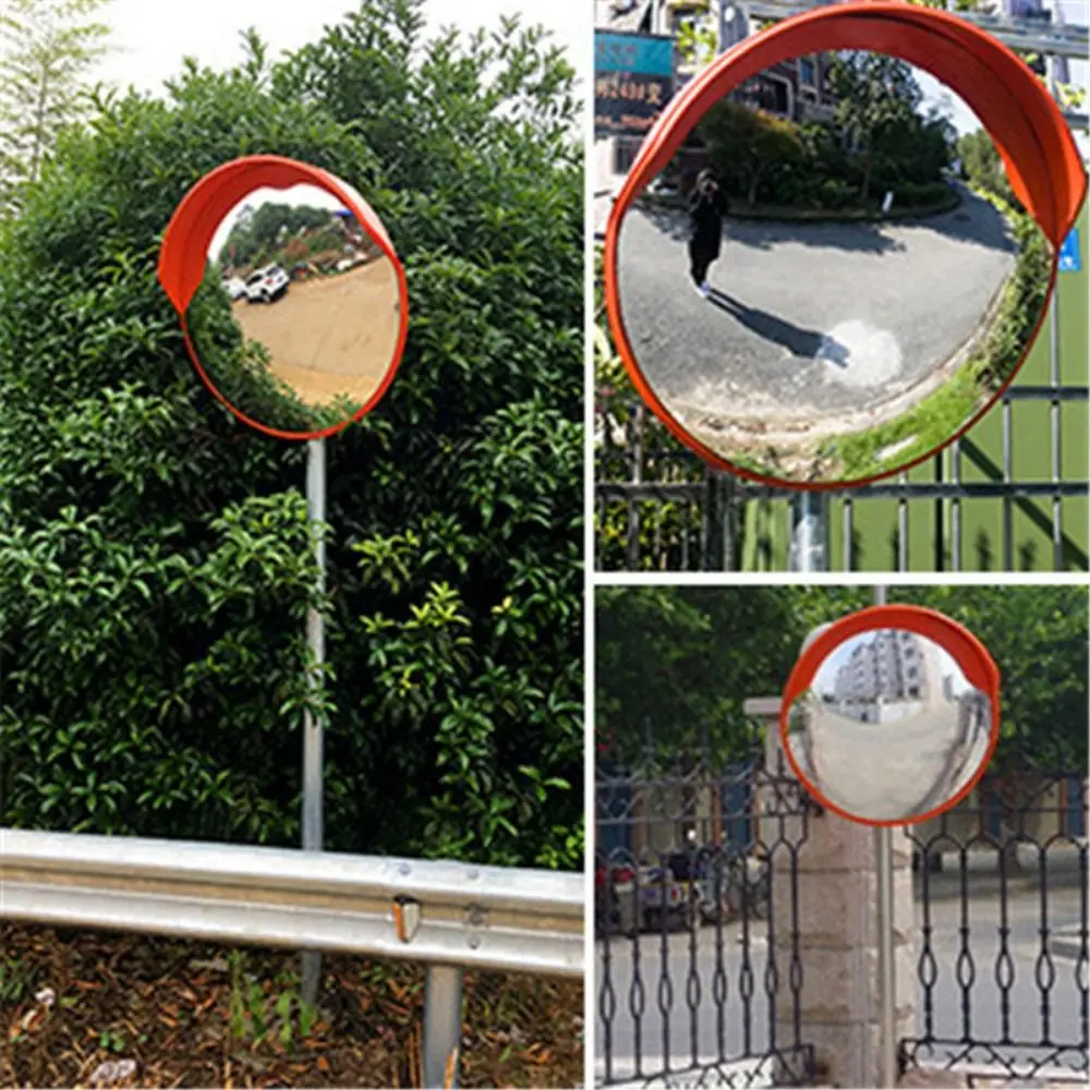 Automobiles 30/45cm Roadway Safety Traffic Driveway Security Curved Convex Mirror Road Mirrors