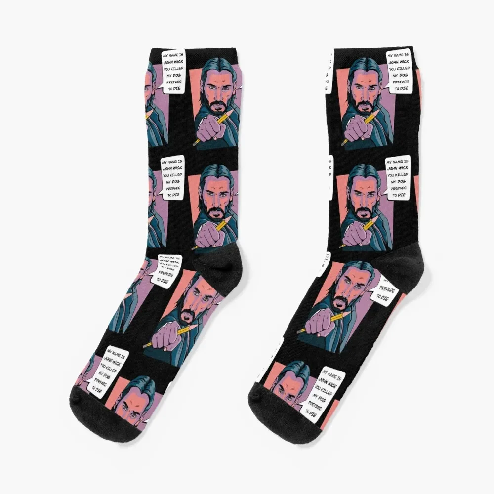 

John wick Socks hip hop warm winter cotton Socks Men's Women's