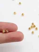  Copper Round Flower Spacers Beads Thread Loose Spacers Beads Charms 4mm 10pcs/lot for DIY Jewelry Making Finding 