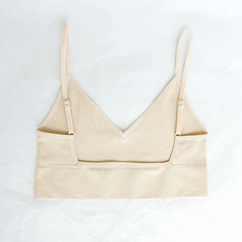 Seamless Low Back Bra Brassiere Comfortable Top Women Wirefree Underwear Unlined Lingerie Sexy Backless Bralette