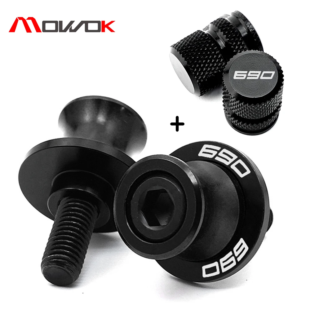 High-Quality Motorcycle Valve Caps & Swingarm Spools with Slider Stand Screws