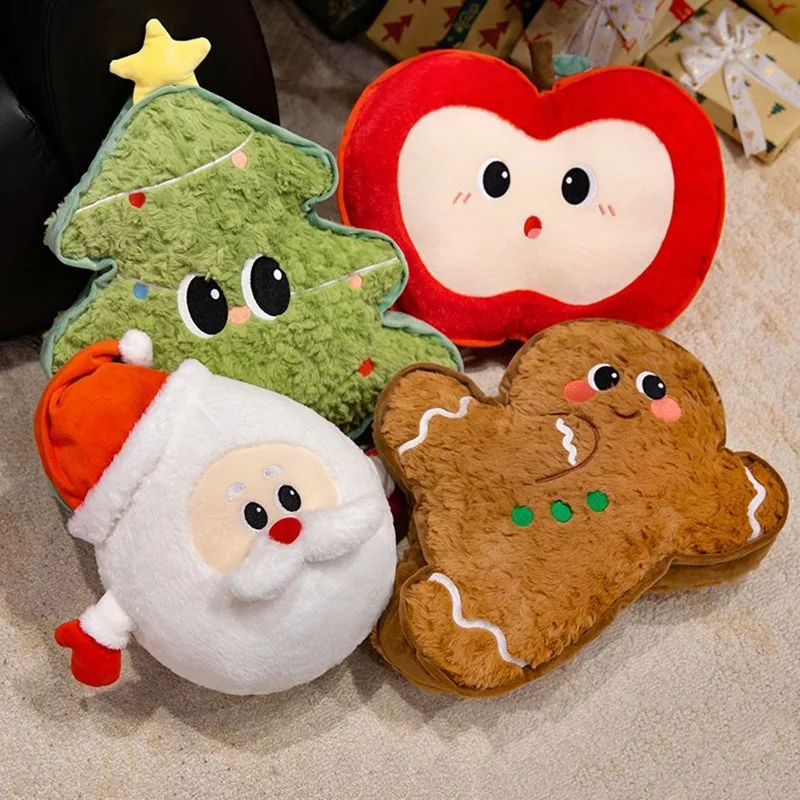 산타클로스 봉제 인형 크리스마스 트리 봉제 인형 어린이 크리스마스 선물 봉제 장난감 진저브레드맨 봉제 인형