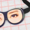 Creative Funny Glasses Eye Eyeshade 3D Stereoscopic Spoof Sleeping Eyeshade for Home Travel Outdoor Pretend to be Graceful 3