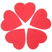 5pcs 100 Sheets Heart Shaped Message NoteMorandi Sticky Notes Self-Adhesive Memo Pad Index Stickers School Office Stationery 1